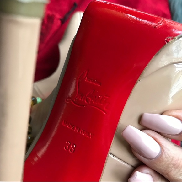Sold Christian Louboutin 🌹 140mm Pigalle Plato 38 - Picture 7 of 8